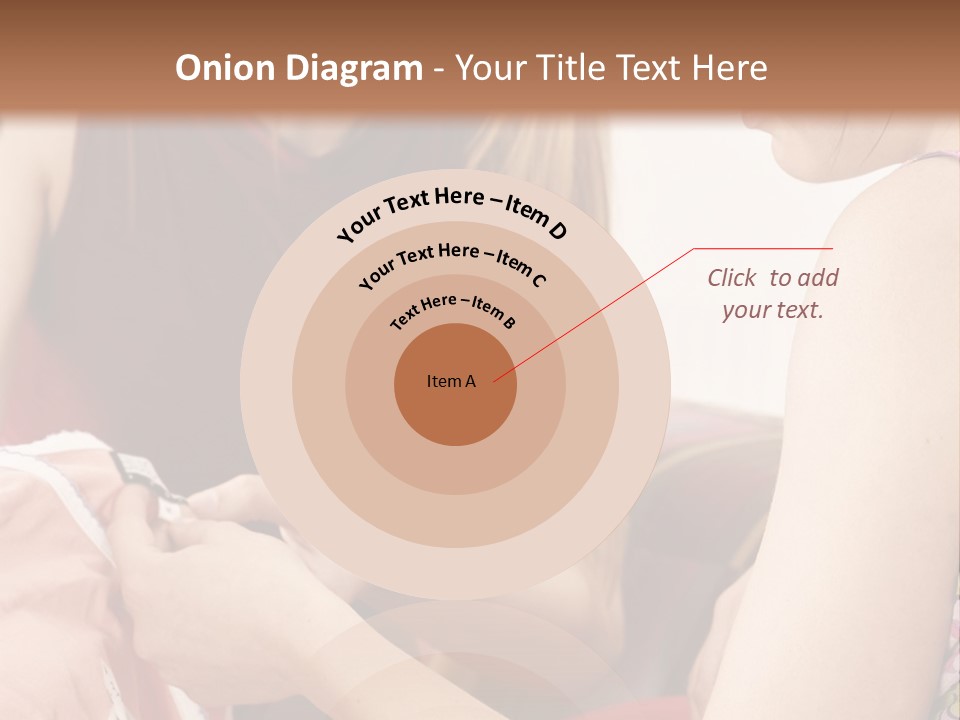 Two Women Sitting On A Couch Looking At A Piece Of Clothing PowerPoint Template