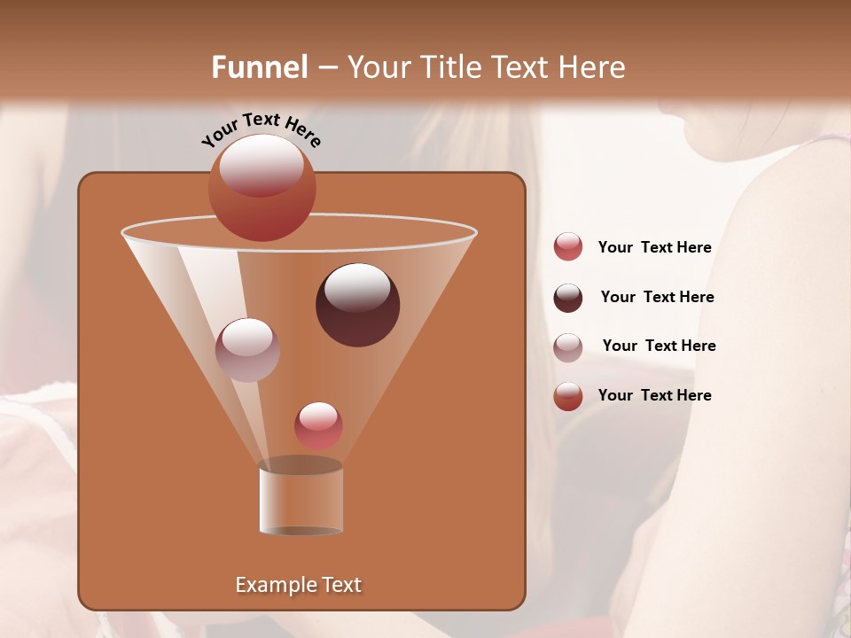 Two Women Sitting On A Couch Looking At A Piece Of Clothing PowerPoint Template