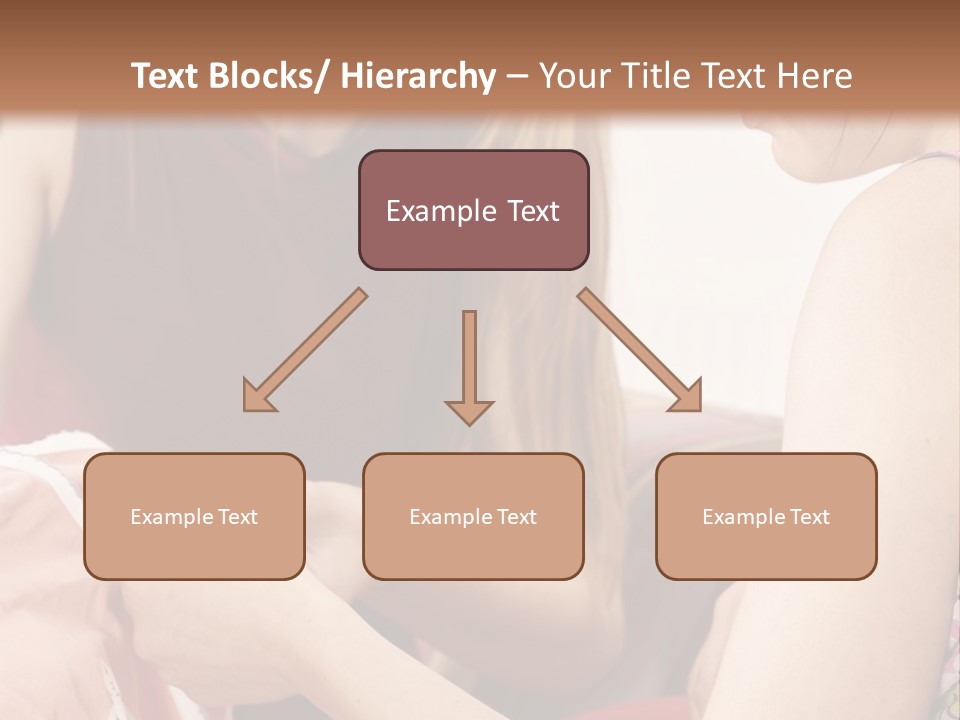 Two Women Sitting On A Couch Looking At A Piece Of Clothing PowerPoint Template