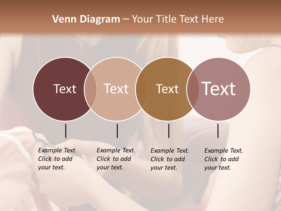 Two Women Sitting On A Couch Looking At A Piece Of Clothing PowerPoint Template