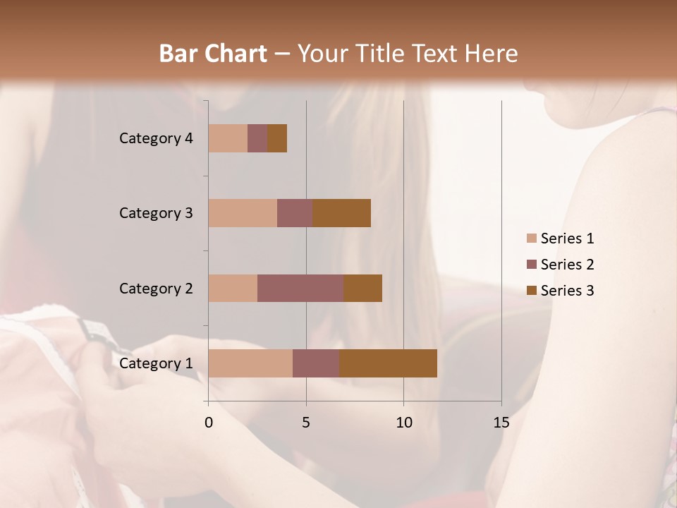 Two Women Sitting On A Couch Looking At A Piece Of Clothing PowerPoint Template
