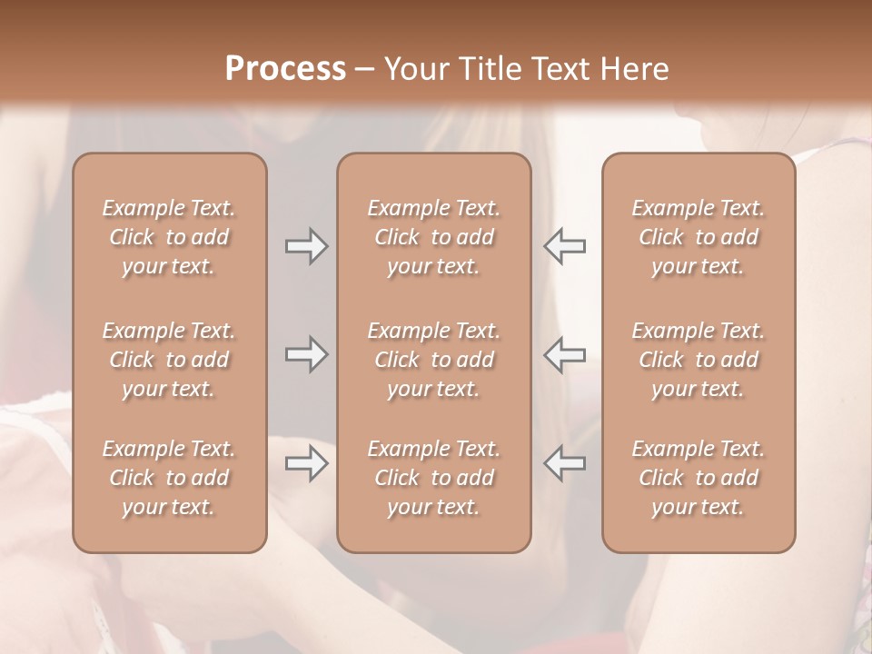 Two Women Sitting On A Couch Looking At A Piece Of Clothing PowerPoint Template