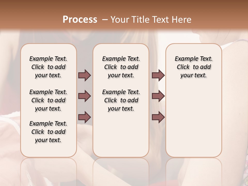 Two Women Sitting On A Couch Looking At A Piece Of Clothing PowerPoint Template