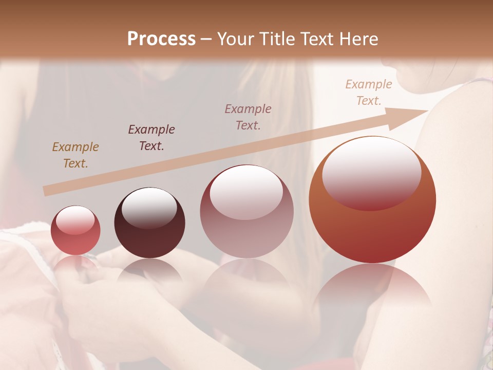 Two Women Sitting On A Couch Looking At A Piece Of Clothing PowerPoint Template