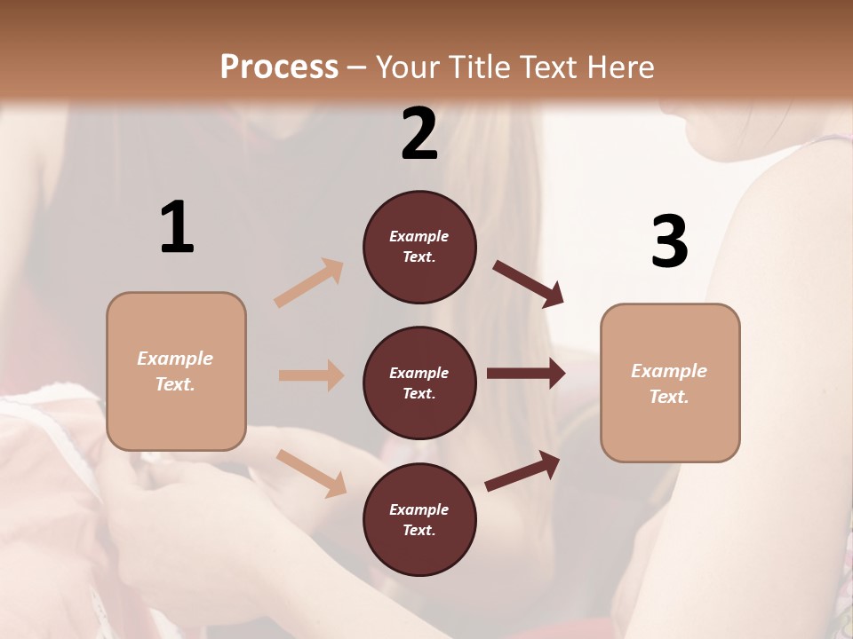 Two Women Sitting On A Couch Looking At A Piece Of Clothing PowerPoint Template