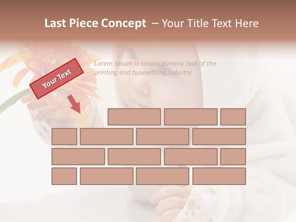 Care Beautiful Baby PowerPoint Template