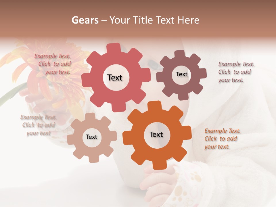 Care Beautiful Baby PowerPoint Template