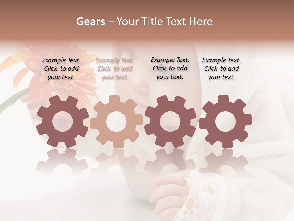 Care Beautiful Baby PowerPoint Template