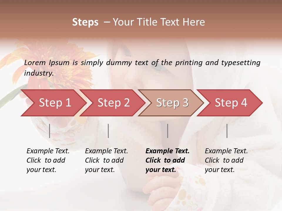 Care Beautiful Baby PowerPoint Template