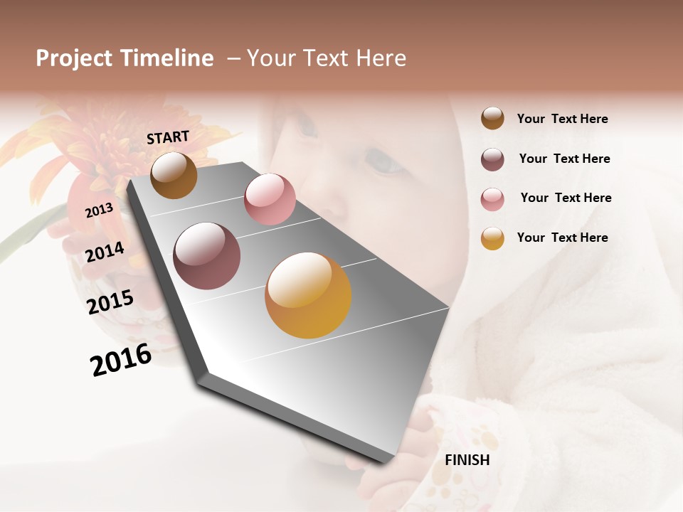 Care Beautiful Baby PowerPoint Template