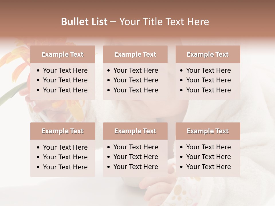 Care Beautiful Baby PowerPoint Template