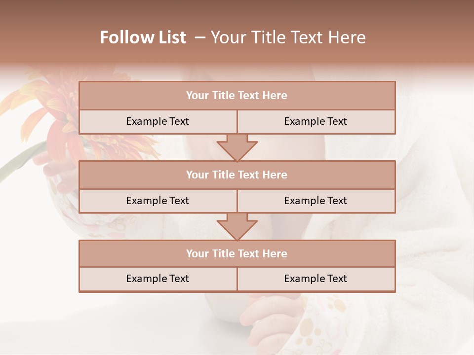 Care Beautiful Baby PowerPoint Template