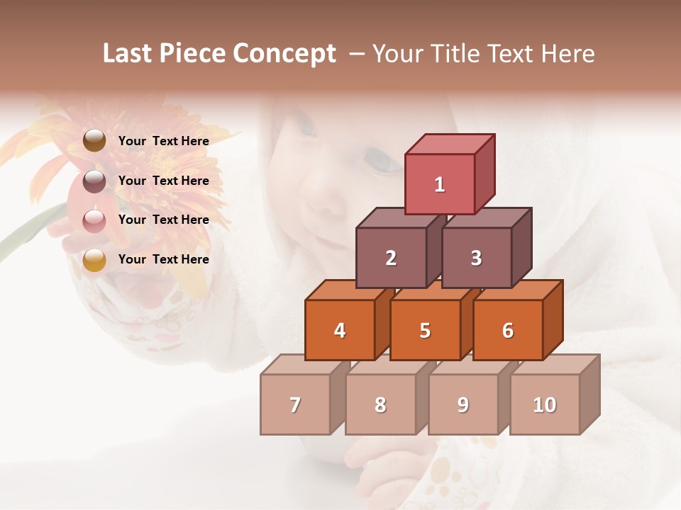 Care Beautiful Baby PowerPoint Template