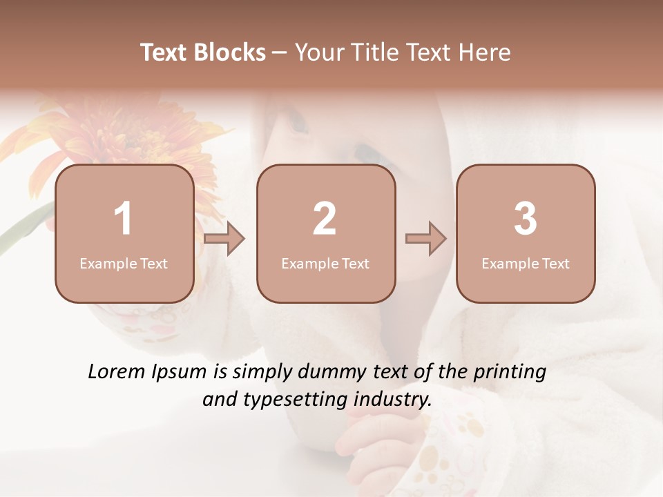 Care Beautiful Baby PowerPoint Template
