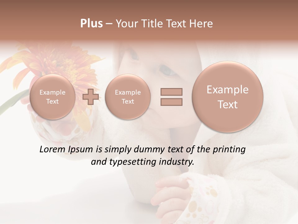 Care Beautiful Baby PowerPoint Template