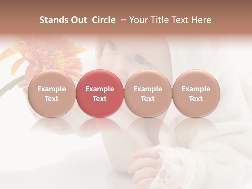 Care Beautiful Baby PowerPoint Template