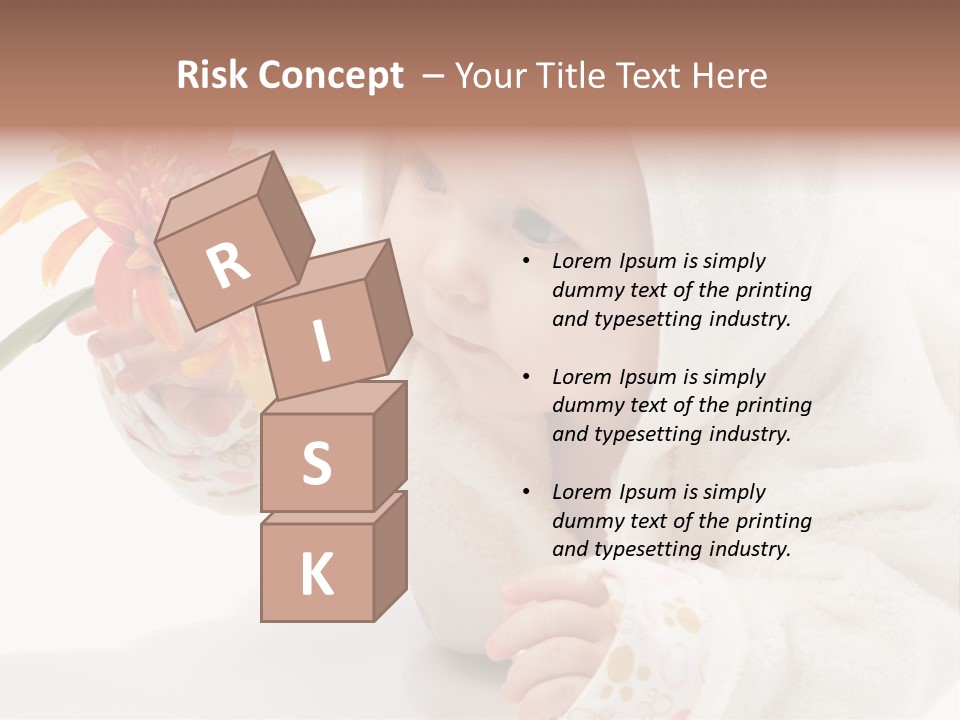 Care Beautiful Baby PowerPoint Template