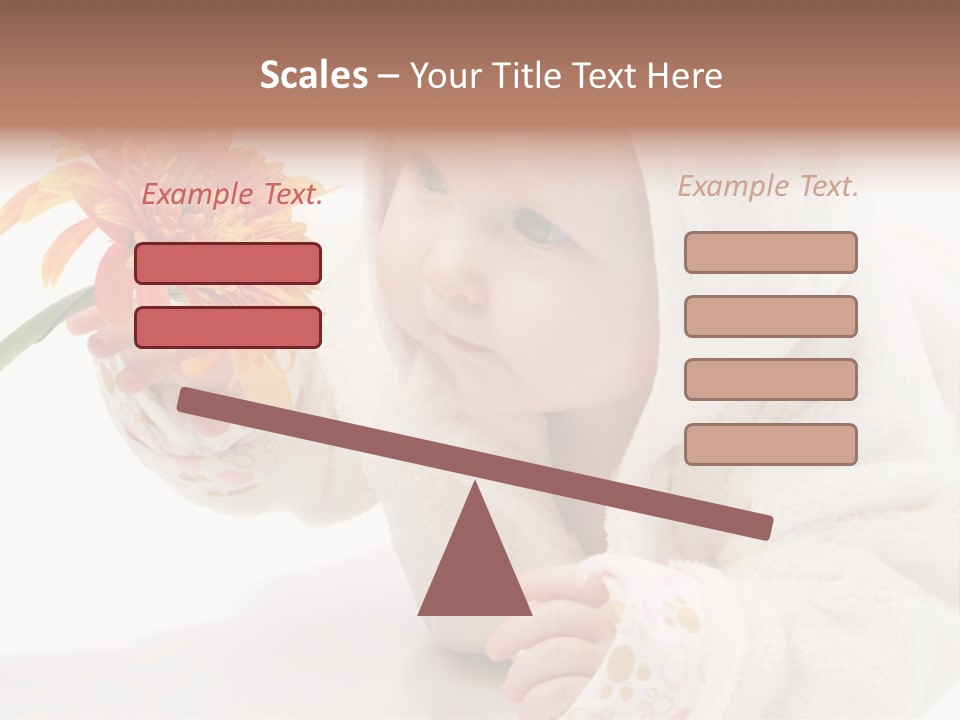 Care Beautiful Baby PowerPoint Template