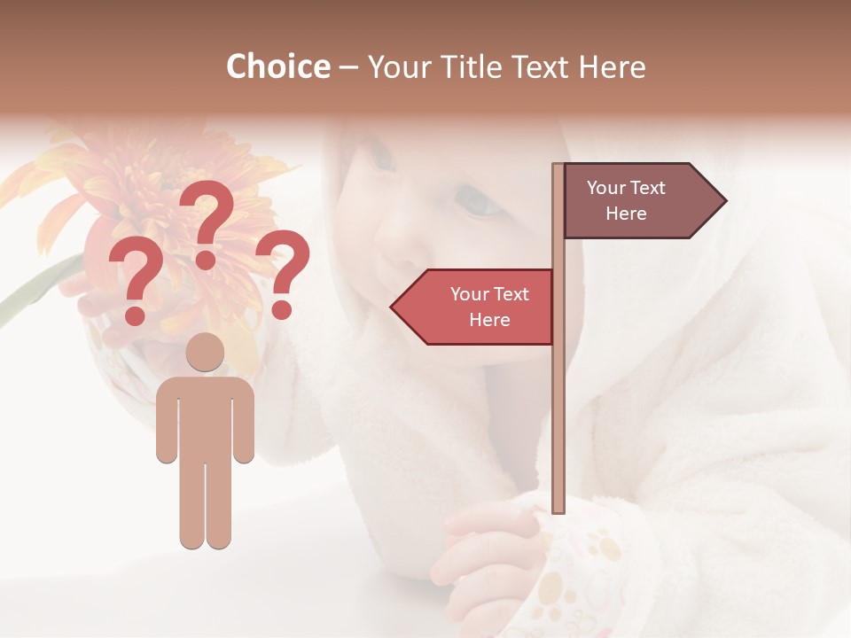 Care Beautiful Baby PowerPoint Template