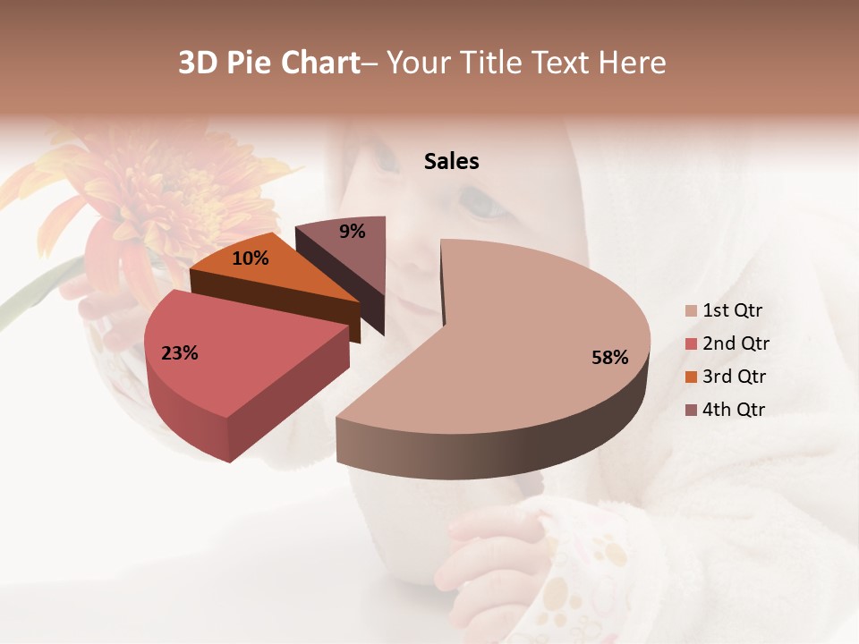 Care Beautiful Baby PowerPoint Template