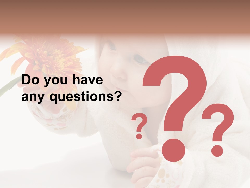 Care Beautiful Baby PowerPoint Template