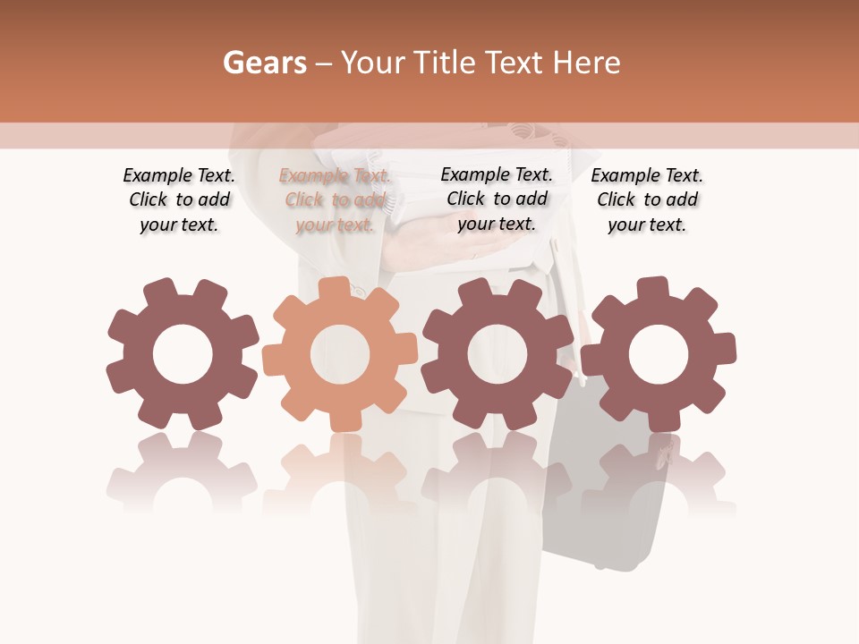 Bag Deadline Worker PowerPoint Template