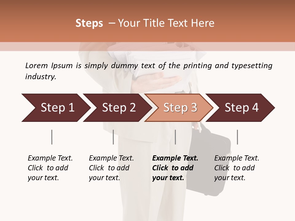 Bag Deadline Worker PowerPoint Template