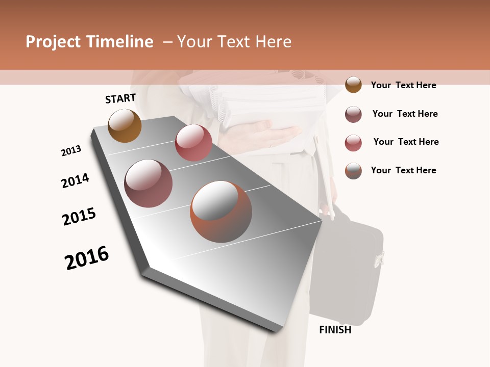 Bag Deadline Worker PowerPoint Template