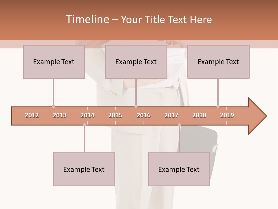 Bag Deadline Worker PowerPoint Template