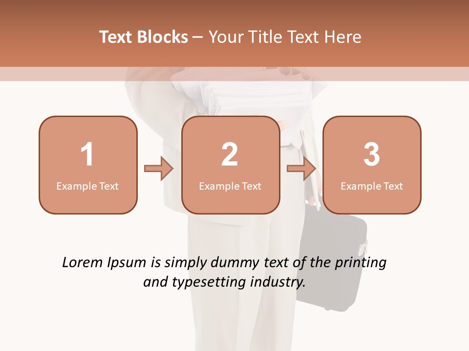 Bag Deadline Worker PowerPoint Template