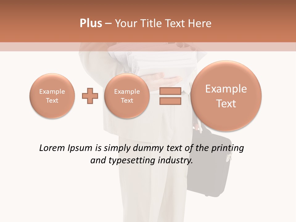 Bag Deadline Worker PowerPoint Template