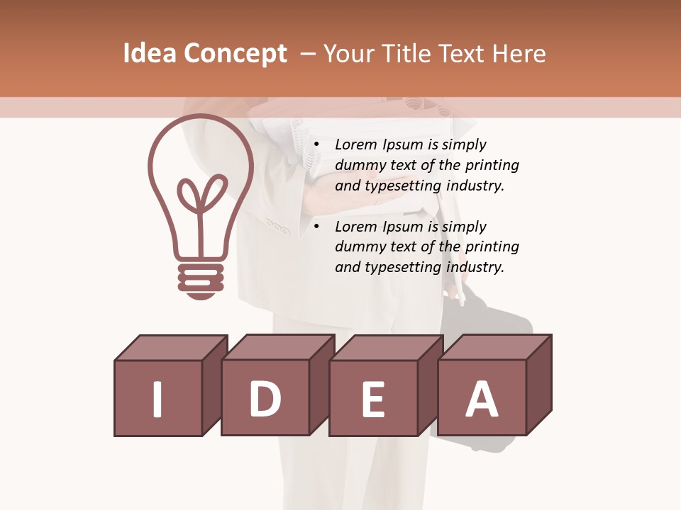 Bag Deadline Worker PowerPoint Template