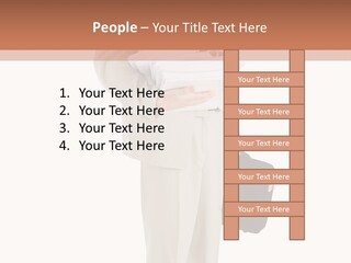 Bag Deadline Worker PowerPoint Template