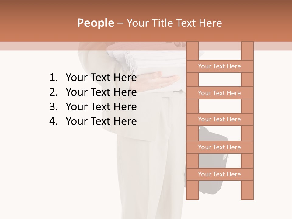 Bag Deadline Worker PowerPoint Template