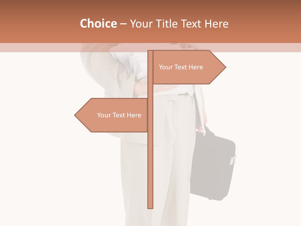 Bag Deadline Worker PowerPoint Template