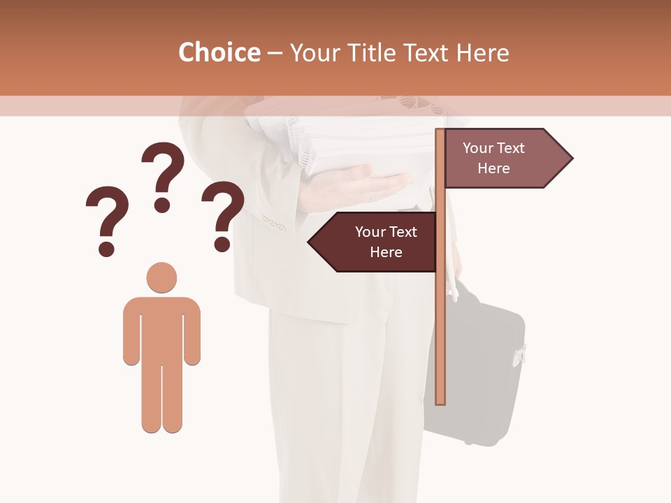 Bag Deadline Worker PowerPoint Template