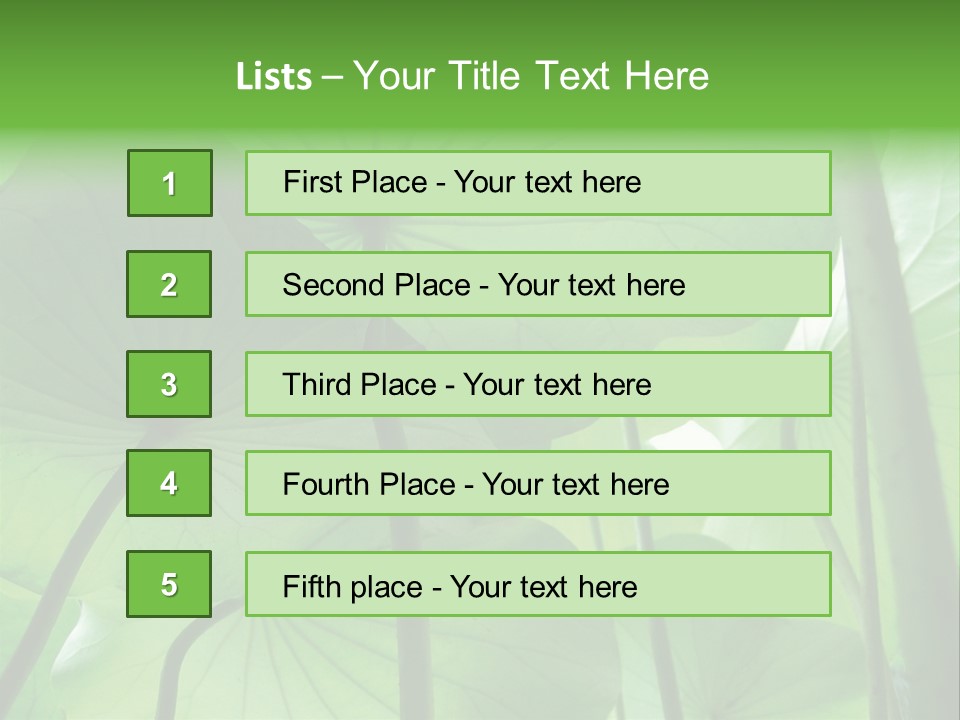 Background Waterlily Nelumbo_Nucifera PowerPoint Template