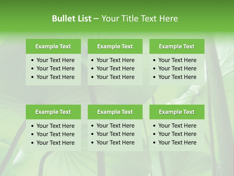 Background Waterlily Nelumbo_Nucifera PowerPoint Template