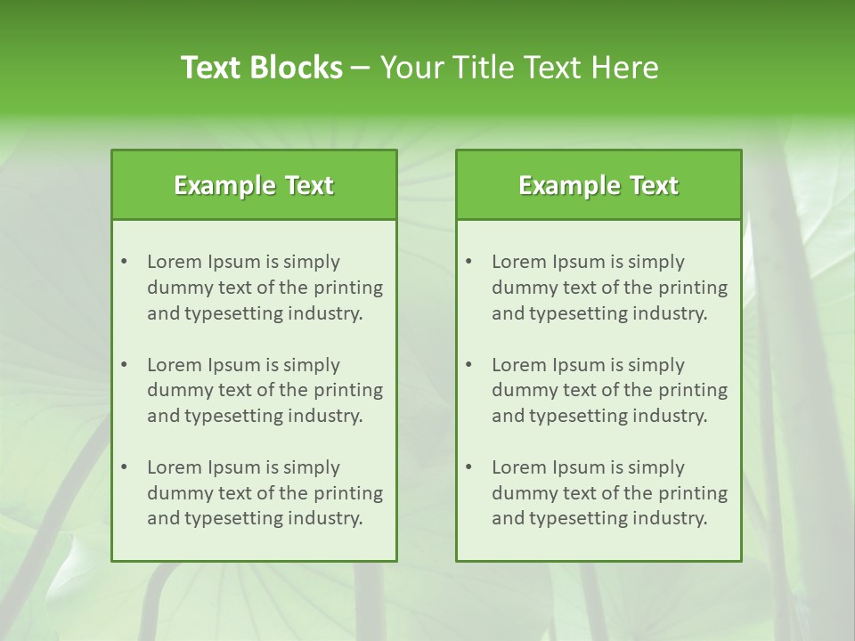 Background Waterlily Nelumbo_Nucifera PowerPoint Template
