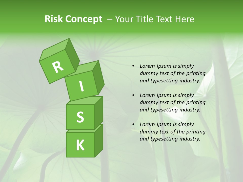 Background Waterlily Nelumbo_Nucifera PowerPoint Template