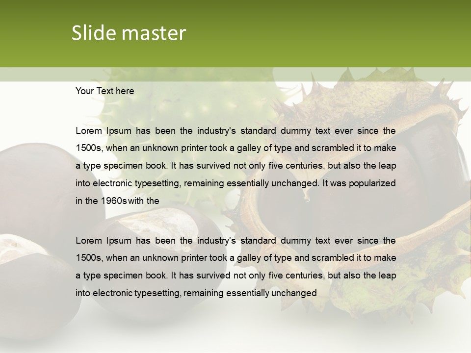 Background Brown Prickle PowerPoint Template