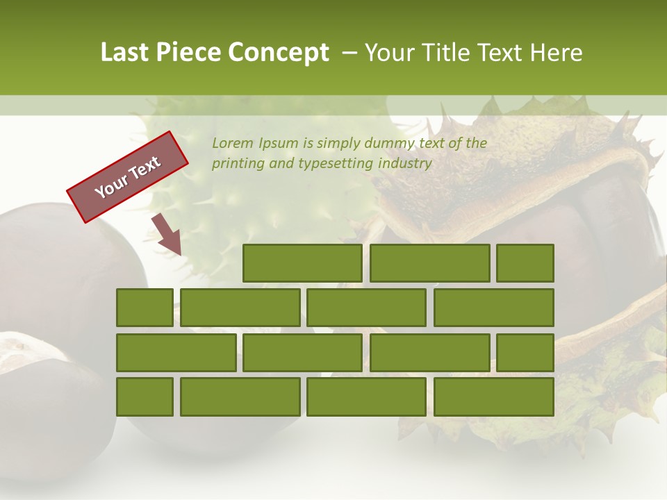 Background Brown Prickle PowerPoint Template