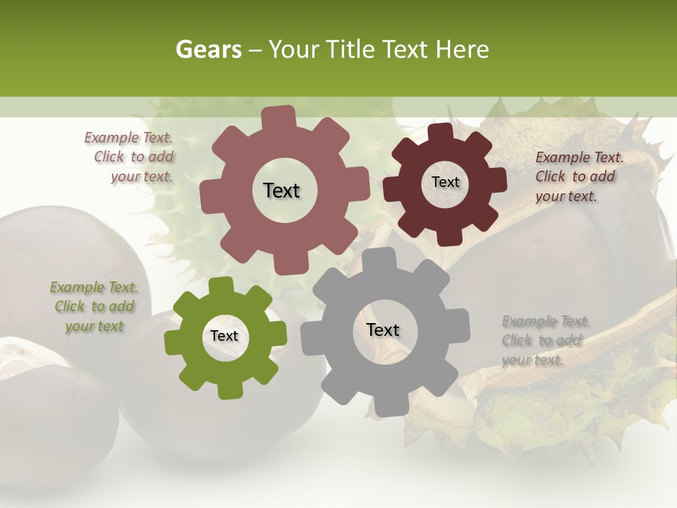 Background Brown Prickle PowerPoint Template