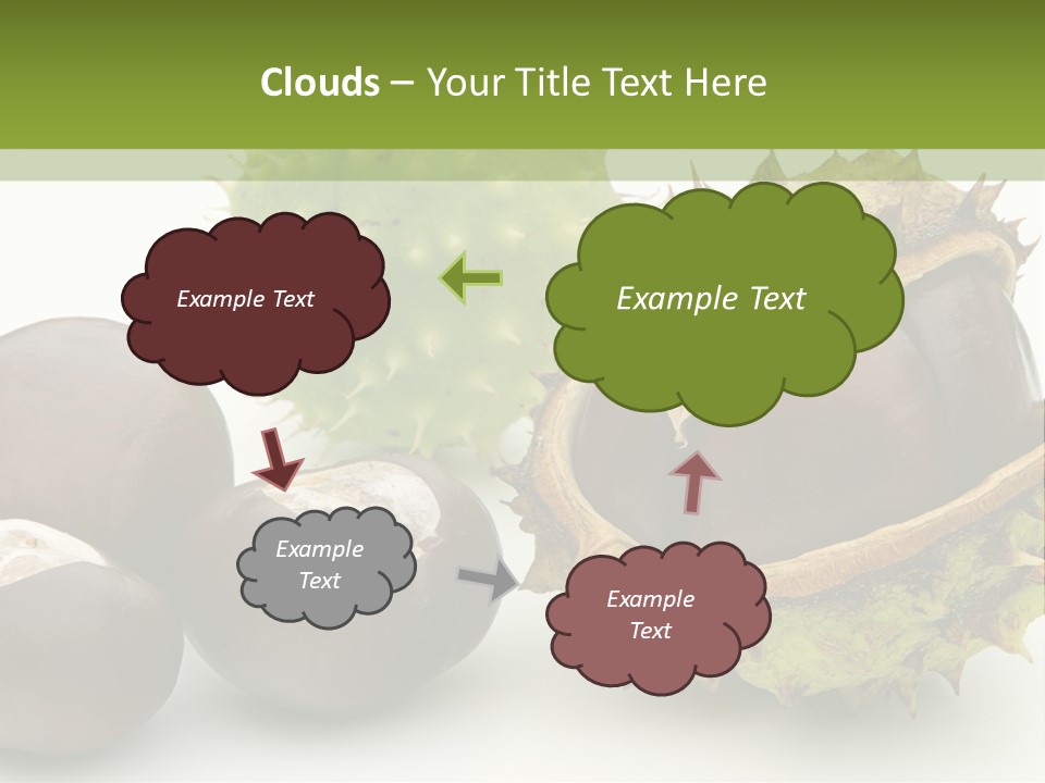 Background Brown Prickle PowerPoint Template