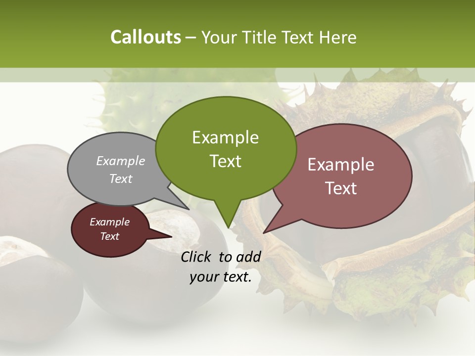 Background Brown Prickle PowerPoint Template