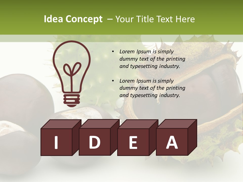 Background Brown Prickle PowerPoint Template