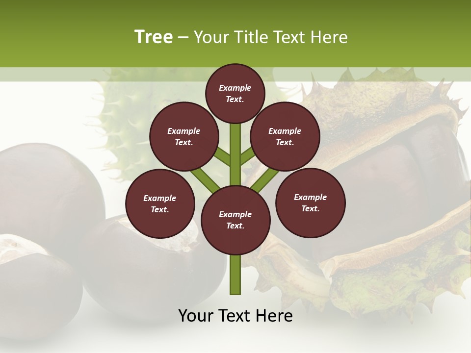 Background Brown Prickle PowerPoint Template