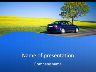 Street Tree Freeway PowerPoint Template