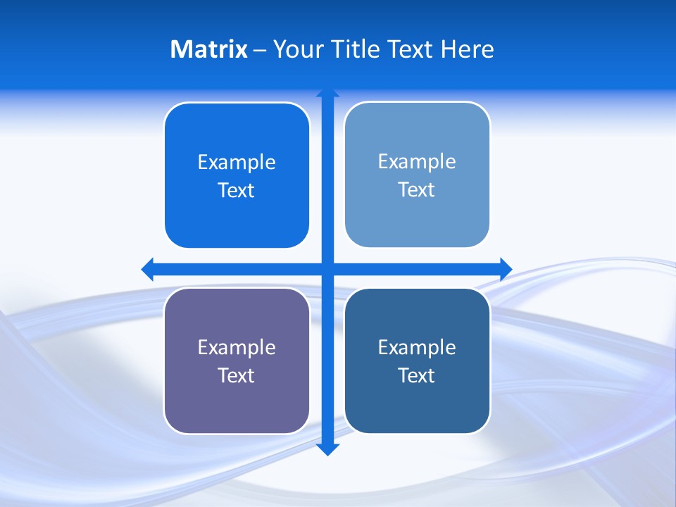 A Blue And White Background With Waves PowerPoint Template