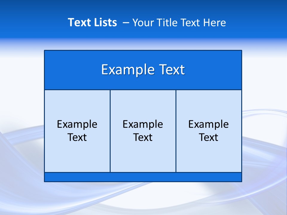 A Blue And White Background With Waves PowerPoint Template